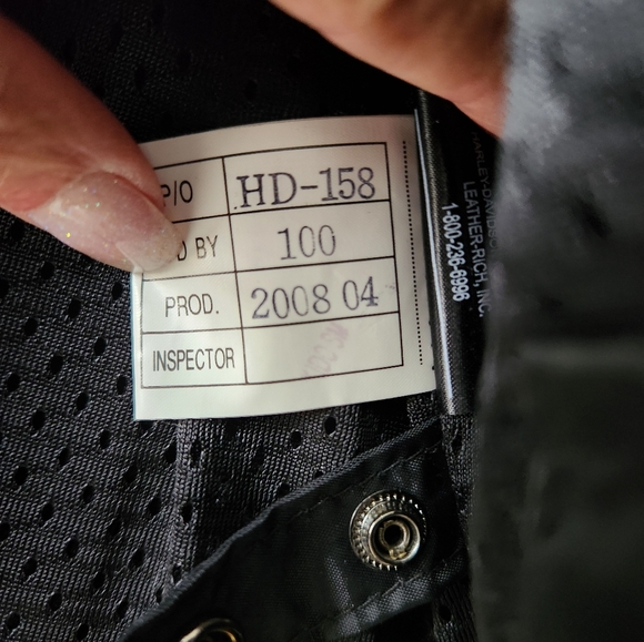 Womens leather Harley Davidson jacket with insert - Picture 8 of 16